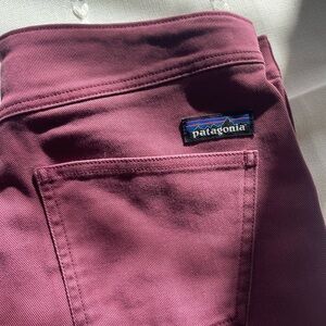 Patagonia Escala climbing pants in Burgundy color!